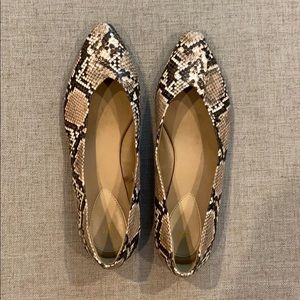 H&M snakeskin flats